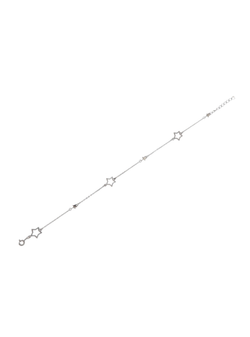 Pulsera Plata Mujer PPUL3115 Estrellas Caladas En Brillo