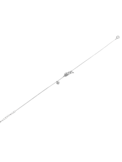Pulsera Plata Mujer PPUL3118 Ala & Corazón En Brillo