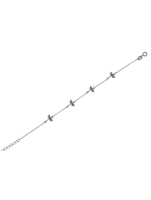 Pulsera Plata Mujer PPUL3129 Libélulas En Brillo