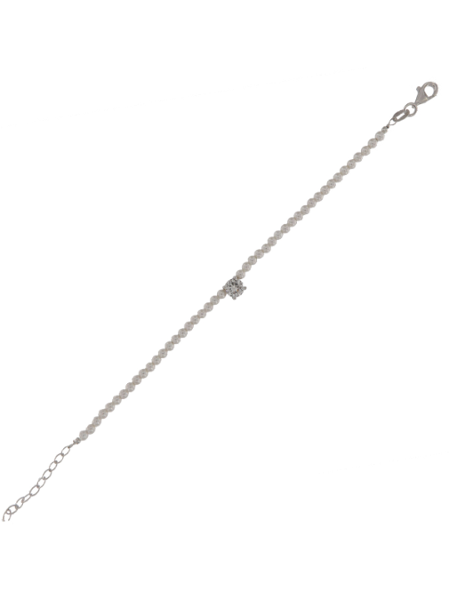 Pulsera Plata Mujer PPUL3147 Perlas C. Circonita