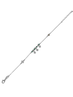 Pulsera Plata Mujer PPUL3149/T Tréboles C. Piedras Turquesas