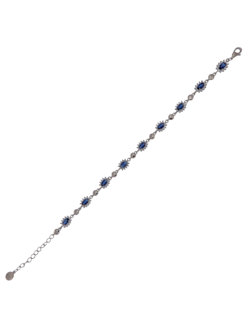 Pulsera Plata Mujer PPUL3155/Z Circonitas Azules