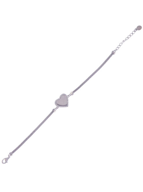 Pulsera Plata Mujer PPUL3159 Corazón C. Circonitas