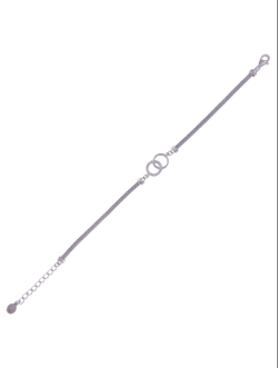 Pulsera Plata Mujer PPUL3160 Círculos Unidos C. Circonitas