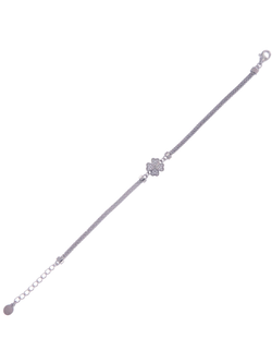 Pulsera Plata Mujer PPUL3161 Trébol C. Circonitas