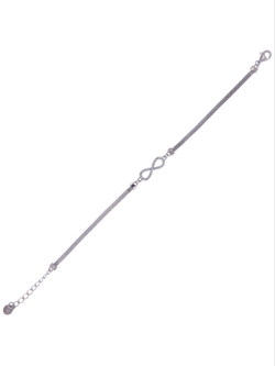 Pulsera Plata Mujer PPUL3162 Infinito C. Circonitas