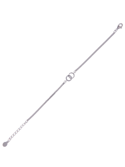 Pulsera Plata Mujer PPUL3164 Círculos Unidos C. Circonitas