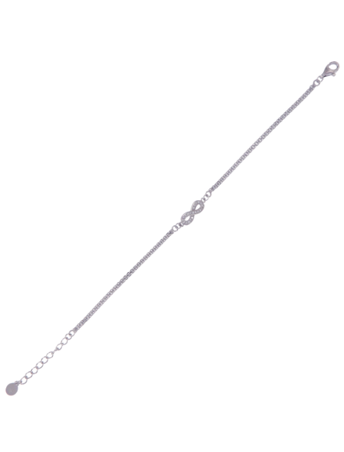 Pulsera Plata Mujer PPUL3169 Infinito C. Circonitas