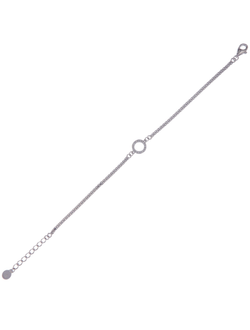 Pulsera Plata Mujer PPUL3170 Círculo C. Circonitas