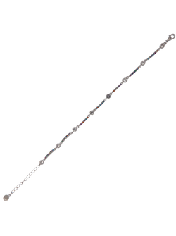 Pulsera Plata Mujer PPUL3175 Estrellas C. Circonitas Multicolor