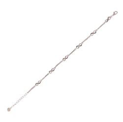 Pulsera Plata Mujer PPUL3180 Infinitos C. Circonitas Multicolor