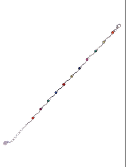 Pulsera Plata Mujer PPUL3182 Circonitas Multicolor