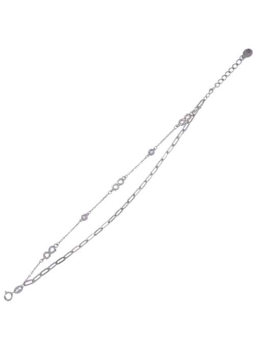 Pulsera Plata Mujer PPUL3184 Infinitos C. Circonitas