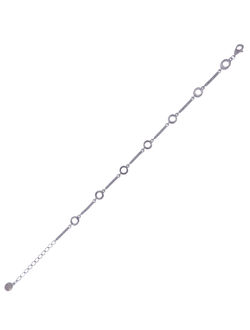 Pulsera Plata Mujer PPUL3188 Círculo C. Circonitas