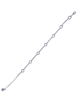 Pulsera Plata Mujer PPUL3192 Círculos C. Circonitas