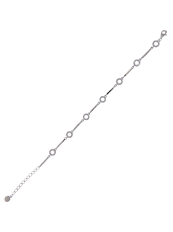 Pulsera Plata Mujer PPUL3193 Círculos C. Circonitas