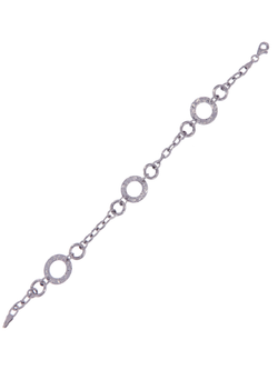 Pulsera Plata Mujer PPUL3205 Aros Circonitas