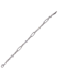 Pulsera Plata Mujer PPUL3207 Tréboles Circonitas