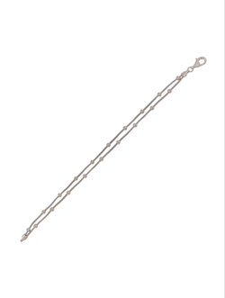 Pulsera Plata Mujer PPUL3213 Doble Cadena Circonitas