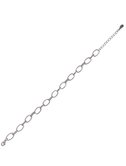 Pulsera Plata Mujer PPUL3227 Eslabones Ovalados Circonitas