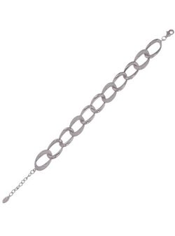 Pulsera Plata Mujer PPUL3233 Eslabones Gruesos En Brillo