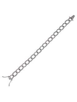 Pulsera Plata Mujer PPUL3240 Eslabones Gruesos En Brillo