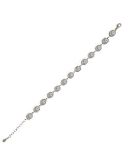 Pulsera Plata Mujer PPUL3248 Eslabones Perlas