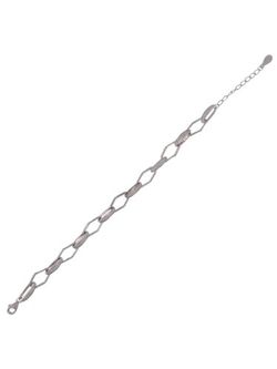 Pulsera Plata Mujer PPUL3256 Eslabones Ovalados En Brillo