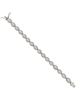 Pulsera Plata Mujer PPUL3299 Eslabones Perlas