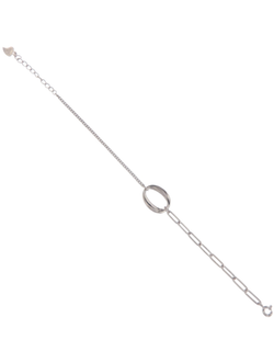 Pulsera Plata Mujer PPUL3307 Óvalo Liso