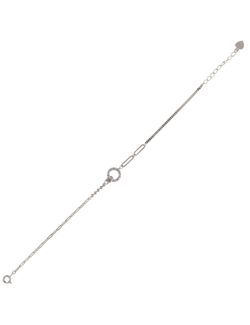 Pulsera Plata Mujer PPUL3319 Aro Eslabones Alargados