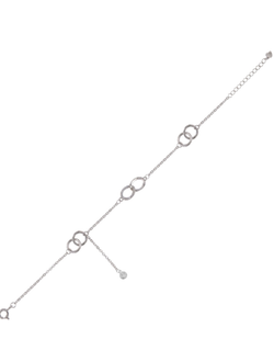 Pulsera Plata Mujer PPUL3324 Aros Circonitas