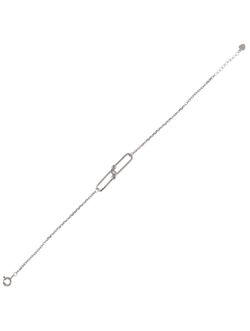 Pulsera Plata Mujer PPUL3326 Eslabones Unidos