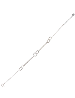 Pulsera Plata Mujer PPUL3334 Aros Circonitas