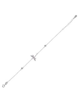 Pulsera Plata Mujer PPUL3342 Libélula Circonitas