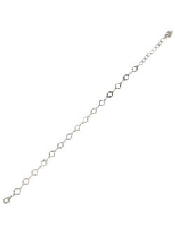 Pulsera Plata Mujer PPUL3376 Eslabones Redondos Circonitas