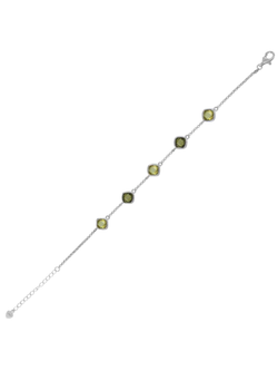 Pulsera Plata Mujer PSET171/4 Circonitas Verdes