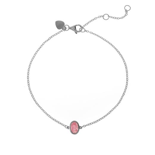 Pulsera Plata Mujer PUM0002RHRU Piedra Mineral Rubí
