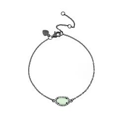 Pulsera Plata Mujer PUM0008RUCA Piedras Minerales Calcedonia