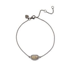 Pulsera Plata Mujer PUM0008RULA Piedras Minerales Labradorita