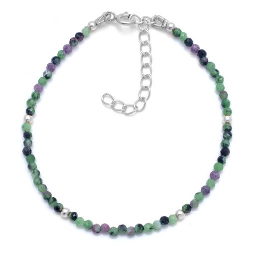 Pulsera Plata Mujer PUM0036RHPL Piedras Minerales Piedra Luna