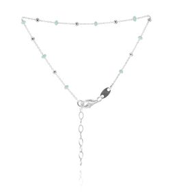 Pulsera Plata Mujer PUM0043PLSB Piedras Minerales Azul Cielo