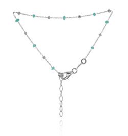 Pulsera Plata Mujer PUM0043PLTUXX Piedras Minerales Turquesa