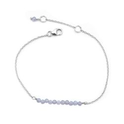 Pulsera Plata Mujer PUM0045RHLAXX Piedras Minerales Labradorita