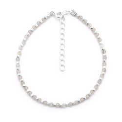 Pulsera Plata Mujer PUM0047PLLA Piedras Minerales Labradorita
