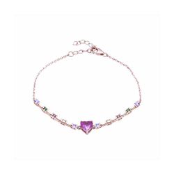 Pulsera Plata Rosa B21652MP Circonitas Multicolor