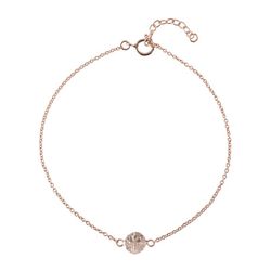 Pulsera Plata Rosada 16,50+1,50cm PU00160RO Cruz