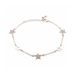 Pulsera Plata Rose B22062PP Estrellas De Circonitas