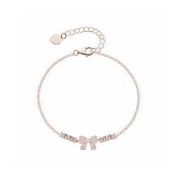 Pulsera Plata Rose B22165PP Lazo Con Circonitas