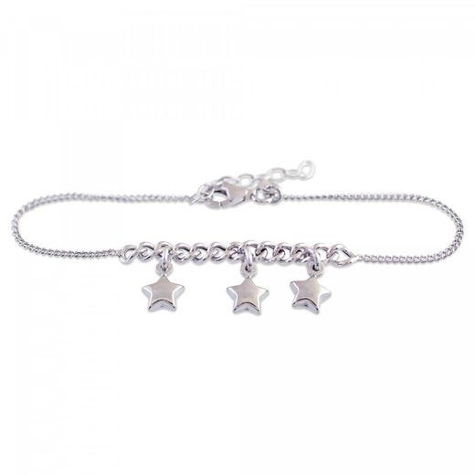 Pulsera Plata Sovrani 16+3cm AVP117 3 Estrellas
